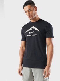 تصویر تی‌شرت لوگوی Dri-Fit Trail برند Nike Dri-Fit Trail Logo T-Shirt