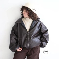 تصویر بامبر جکت زنانه مدل اسپیرال 