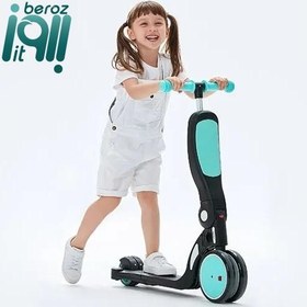 تصویر اسکوتر چندکاره کودکان شیائومی مدل tricycle «اورجینال - ارسال 1 ساعت» Childrens tricycle BH2A22197