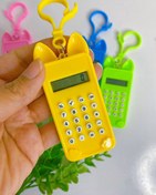 تصویر ماشین حساب فانتزی آویزدار - زرد 