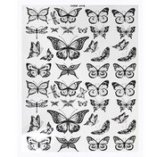 تصویر ترانسفر طرح پروانه سایز 30*42 سانتیمتر کد 2118 