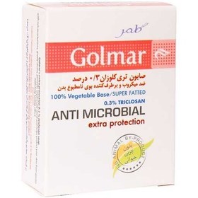 تصویر صابون گیاهی گلمر آنتی باکتریال ملایم 2 درصد 100 گرم Golmar Irgasan 0.2% Anti Bacterial Soap 100gr