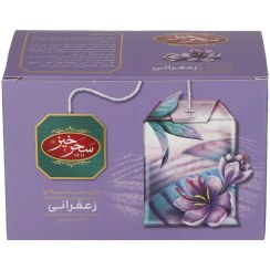 تصویر چای سبز کیسه ای زعفرانی سحرخیز 20 عددی 