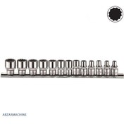 تصویر ست بکس ۱/۴ اینچ فورس مدل ۲۱۳۳ شامل ۱۳ عدد 