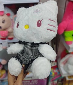 تصویر عروسک کیتی لباس کرومی 