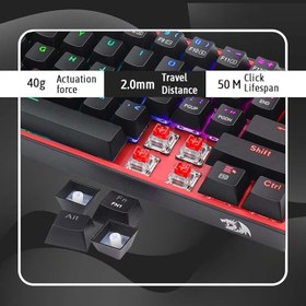 تصویر Redragon Fizz Pro K616-RGB Bluetooth, 2.4G,Wired RGB Mechanical Gaming Keyboard - Black | Redragon Fizz Pro K616-RGB بلوتوث, 2.4G, صفحه کلید بازی مکانیکی RGB سیمی - مشکی 