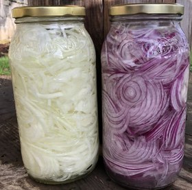 تصویر پیاز تخمیری یک کیلویی Fermented Onion