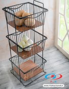 تصویر جا پیازی مانا ۳ طبقه (مربع) کاوه 