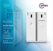 تصویر یخچال و فریزر کلور مدل گلوری پلاس عرض60 - سفید clever refrigerator and freezer Glory Plus model, width 60