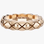 تصویر حلقه ازدواج طلا طرح مانیا (باریک) 