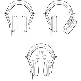 تصویر هدفون با سیم آدیو تکنیکا مدل ATH-M20x Audio Technica ATH-M20x Wired Headphone