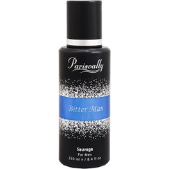 تصویر خوشبوکننده بدن مردانه ساواج پاریس ولی مدل Bitter Man Parisvally Bitter Man Body Splash For Men 250 ml