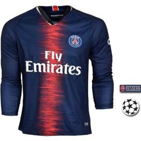 تصویر پیراهن ورزشی طرح نیمار مدل پاریس Sl-Home18/19 به همراه تگ 