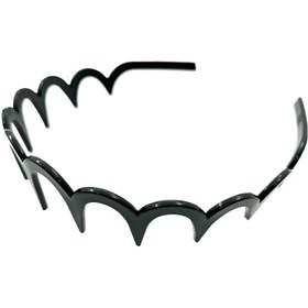 تصویر تل شانه دار براق پهن مشکی 