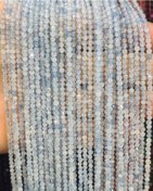 تصویر ریسه سنگ آکوامارین تراش دار 