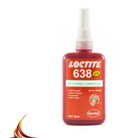 تصویر چسب لاکتایت ۶۳۸ حجم ۵۰ میلی لیتر loctite 638