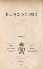تصویر دانلود کتاب Die Recesse und andere Akten der Hansetage von 1253-1430 1877 کتاب آلمانی فرورفتگی ها و سایر پرونده های اتحادیه هانسی از 1253-1430 1877