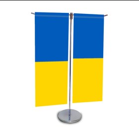 تصویر پرچم رومیزی شکل تیT Tabletop flag shape_T