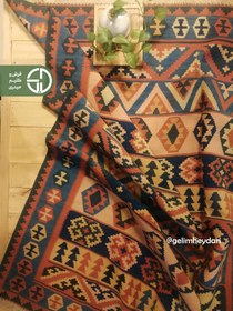 تصویر گلیم دستباف 2متری مدل قشقایی صادراتی کد 137823 Qashqai kilim