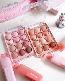 تصویر سایه چشم قلبی میس لارا صورتی 