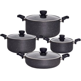 تصویر سرویس 8 پارچه مشکی گرانیت یونیک کد 8192 