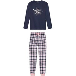 تصویر ست بلوز شلوار نخی دخترانه - مناسب قد کامل ۱ Set of cotton pajama pants for girls