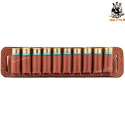 تصویر قطار فشنگ چرمی ۱۰ عددی ساچمه زنی 