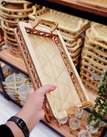 تصویر سینی چوبی در ۳ طرح شیک 