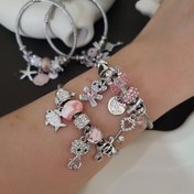 تصویر دستبند استیل پاندورا 