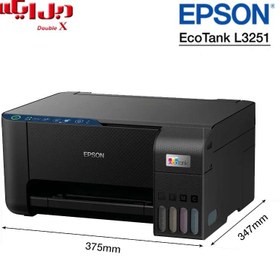 تصویر پرینتر چندکاره جوهرافشان اپسون مدل EcoTank L3251 Epson EcoTank L3251 All-in-One Ink Tank Printer