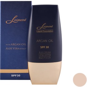 تصویر کرم پودر لوسمنت SPF30 حاوی روغن آرگان و آلوئه ورا شماره L224 حجم 30 میلی لیتر Losment Cream Foundation with Argan Oil and Aloe Vera L224 SPF30 30ml