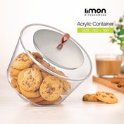 تصویر بیسکویت خوری اکرولیک درب استیل لیمون کد 2386 