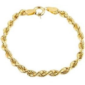 تصویر دستبند طلا 18 عیار کد B103 طنابی 