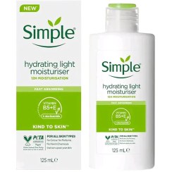 تصویر کرم آبرسان و مرطوب کننده سیمپل لایت 125 میل | Simple واردات قانونی ارسال از منطقه آزاد ارس 