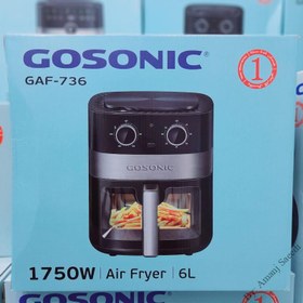 تصویر سرخ کن بدون روغن ۶ لیتر گوسونیک مدل GAF-736 GOSONIC Air Fryer GAF-736