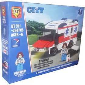 تصویر لگو 911 بی تی مدل آمبولانس 264 قطعه LEGO 911 BT