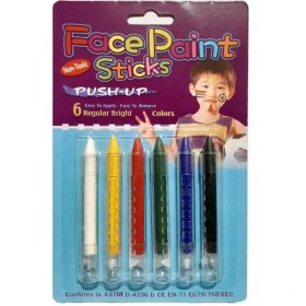 تصویر رنگ گریم صورت ۶ رنگ 