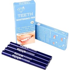 تصویر قلم سفید کننده دندان 4 تایی Professional Fast Brighten Teeth Whitening Pen 