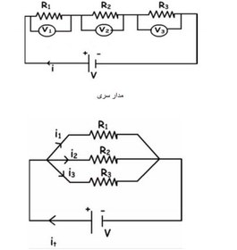 تصویر گزارش کار آزمایشگاه فیزیک 2: به هم بستن سری, موازی و مختلط مقاومت ها 