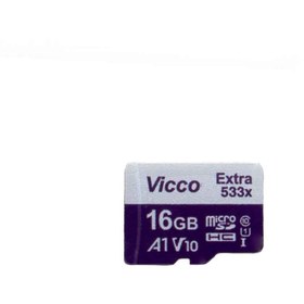 تصویر رم میکرو ویکومن Vicco 80MB/s 16GB بدون خشاب Vicco man microSD Class 10 U1 80MB/s 533X 16GB Memory