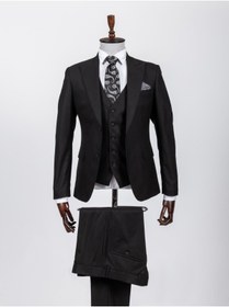 تصویر فروش کت شلوار مردانه اصل و جدید برند TERAPİ TİME رنگ مشکی کد ty55376074 