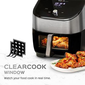 تصویر Instant Vortex 5.7L, 1700W Digital Air Fryer تک کشو ClearCook و 6 برنامه هوشمند - سرخ کردنی با هوا، پخت، کباب کردن، گریل، آبگیری، گرم کردن مجدد، 2 سال گارانتی سازنده - ارسال 30 روز کاری 