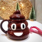 تصویر ماگ ایموجی پوپ poop mug