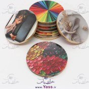 تصویر وزنه نگهدارنده الگو فلزی حدود 140 گرمی طرحدار (پک 10 عددی) 