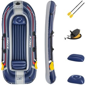 تصویر ست قایق بادی هیدرو-فورس مدل ترِک X3 برند bestway Hydro-Force Treck X3 Inflatable Raft Set