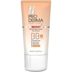 تصویر PRODERMA BBVEST CREAM LIGHT BEIGE بی بی کرم پوشاننده و مرطوب کننده بژ روشن