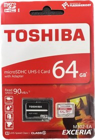 تصویر کارت حافظه Micro SD مدل توشیبا ظرفیت 64 گیگ 