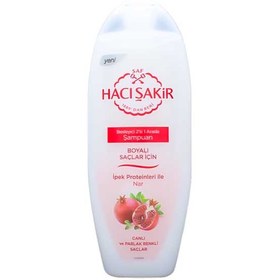 تصویر شامپو انار حاجی شاکر مخصوص موهای رنگ شده حجم 500 میل Haci Sakir Boyali Saclar Icin 500ml