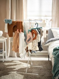 تصویر گیره لباس ایکیا مدل iKEA SLIBB iKEA SLIBB HANGER WITH 8 GRIP