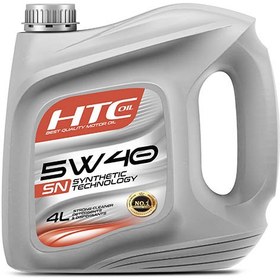 تصویر روغن موتور 5W40 SN HTC چهارلیتری 